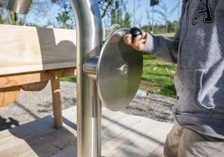 Wasser- und Matschanlage der Firma Rudolf Spielplatz, Spielplatzbauer, Spielplatzhersteller, Spielplatzgeräte, Schweiz